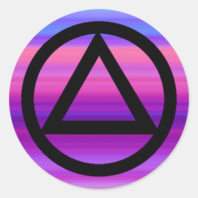 Autocolante Sobriety Recovery e Triangle Recovery (Frente)