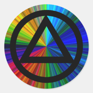 Autocolante Sobriety Recovery e Triangle Recovery