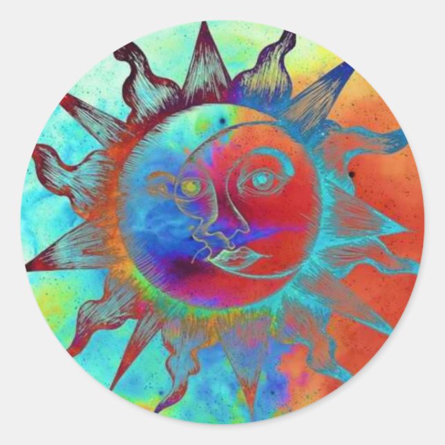 Autocolante Sun & Moon Round (Frente)