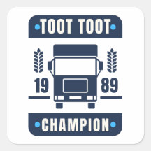 Autocolante Toot Toot Champ