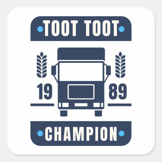Autocolante Toot Toot Champ (Frente)