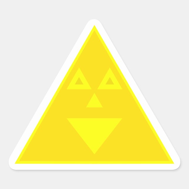 Autocolante triangular (Frente)