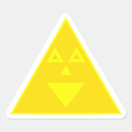 Autocolante triangular
