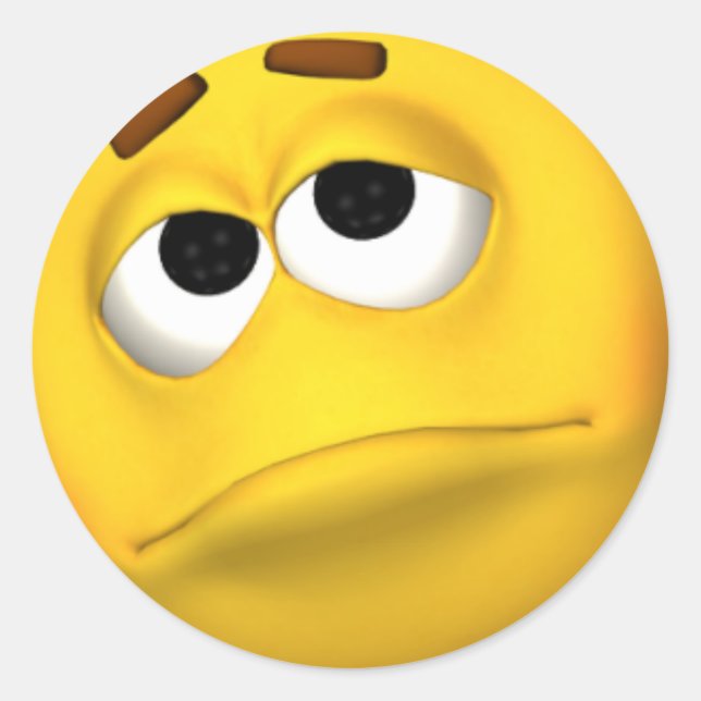 Autocolante triste (Frente)