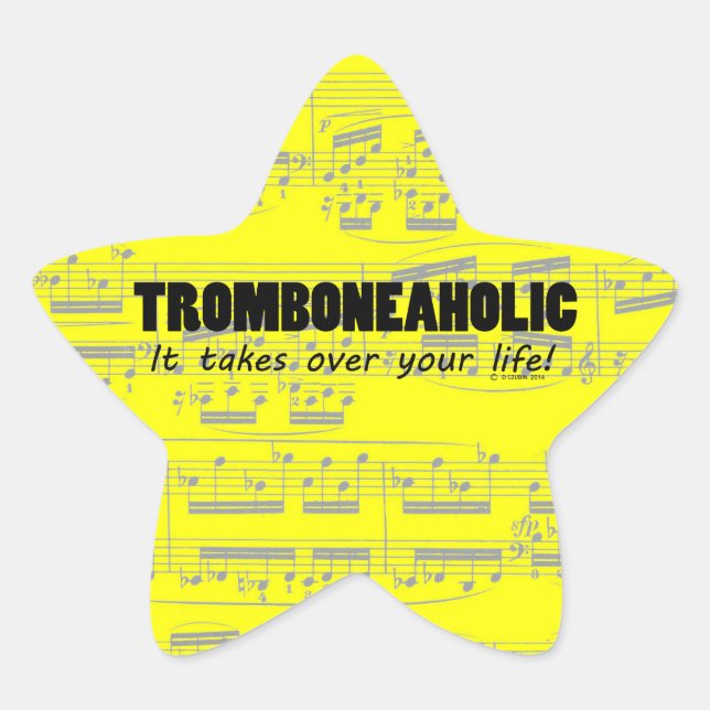 Autocolante Trombonaholical Life (Frente)