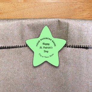 Autocolante verde Saint Patrick Business Star