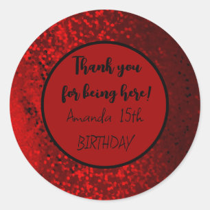 autocolante vermelho