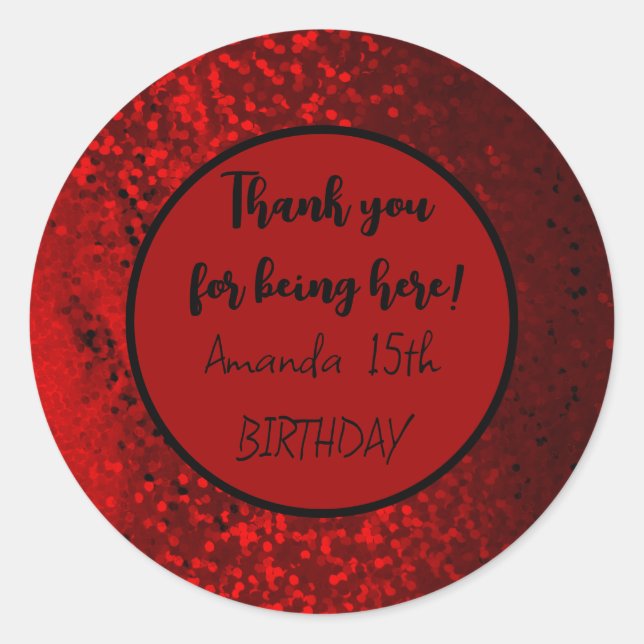 autocolante vermelho (Frente)