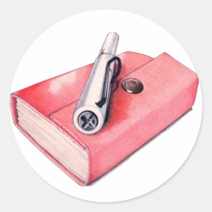 Autocolante vermelho