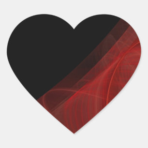 Autocolante vermelho e preto