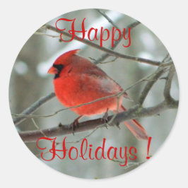 Autocolante vermelho (inverno)