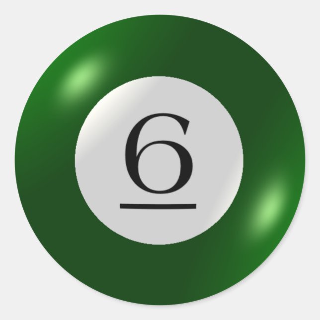 Autocolantes - Bilhetes - 6 Ball (Frente)