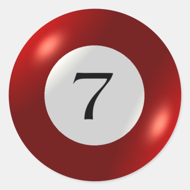 Autocolantes - Bilhetes - 7 Ball (Frente)