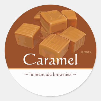 Autocolantes caramelizados personalizáveis