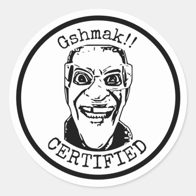 Autocolantes certificados Gshmak (Frente)