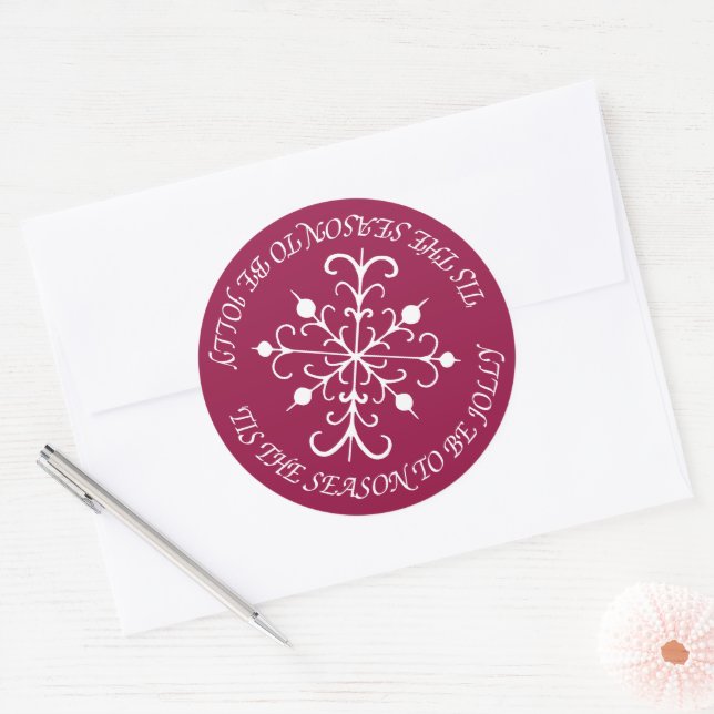 Autocolantes com flocos de neve de Berry (Envelope)