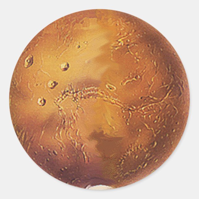 Autocolantes com Marte Planeta (Frente)