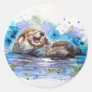 Autocolantes com proteção aquarela