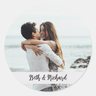 Autocolantes com texto personalizado na parte infe