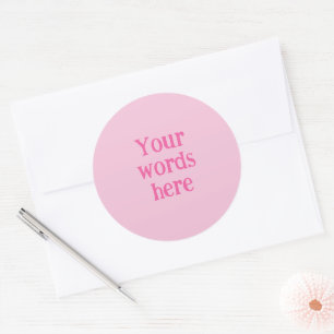 Autocolantes cor-de-rosa personalizados