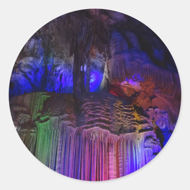 Autocolantes da Caverna de Prata (Guilin, China) (Frente)