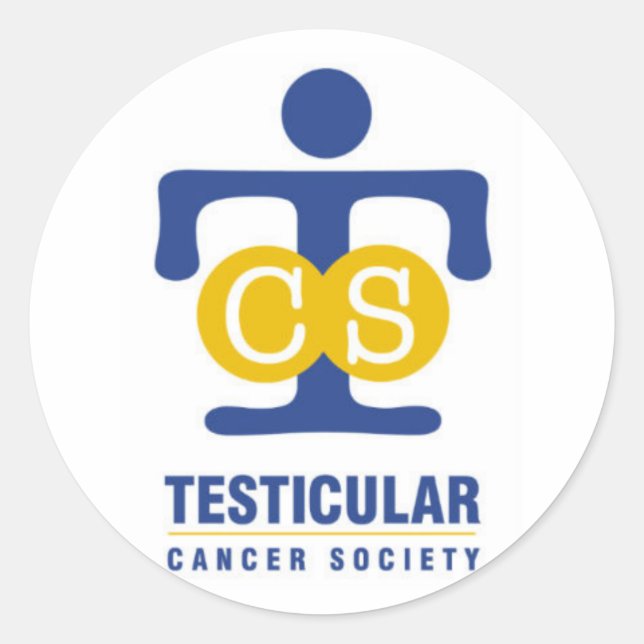 Autocolantes da sociedade do Cancer testicular (Frente)