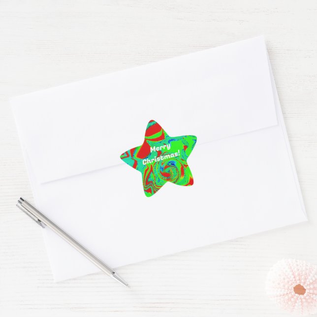Autocolantes das Estrelas de Natal (Envelope)