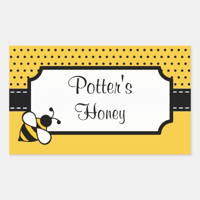 Autocolantes de abelha personalizados (Frente)