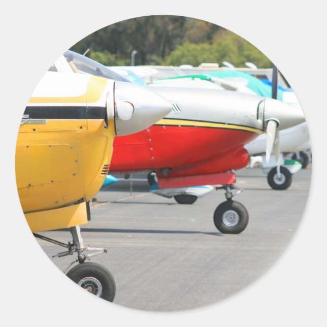 Autocolantes de aviões (Frente)