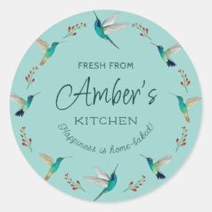 Autocolantes de beija-flores personalizados