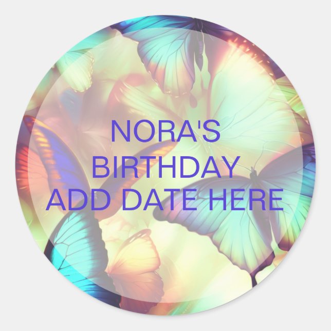 Autocolantes de borboletas (Frente)