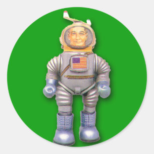 Autocolantes de brinquedos do Astronauta Americano