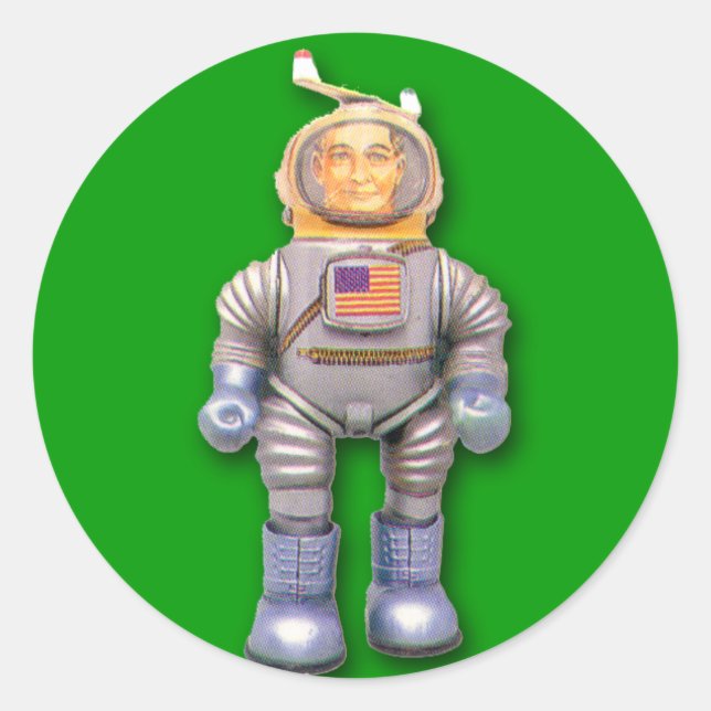 Autocolantes de brinquedos do Astronauta Americano (Frente)