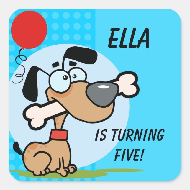 Autocolantes de Cachorro Personalizados (Frente)