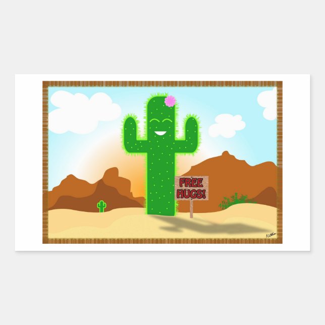 Autocolantes de Cactus Gratuitos (Frente)