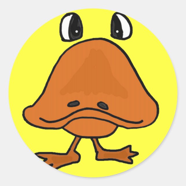 Autocolantes de cartoon AZ-Pato (Frente)