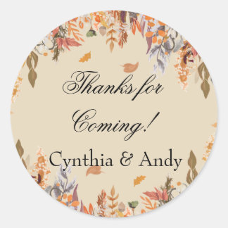 Autocolantes de Chá de fraldas do outono