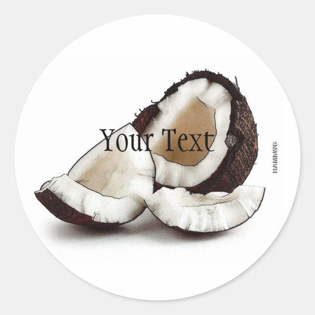 Autocolantes de coco HAMbWG - com caixa de texto (Frente)