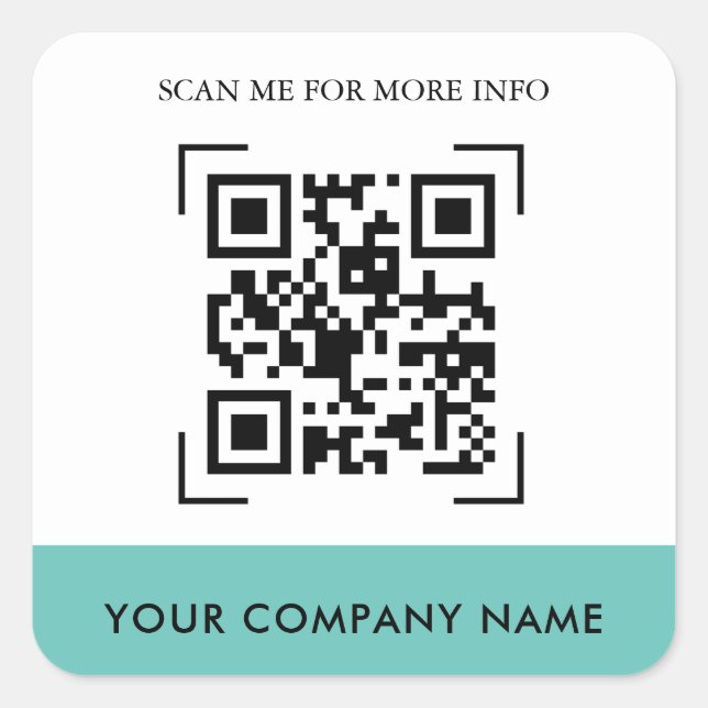 Autocolantes de código QR personalizados (Frente)