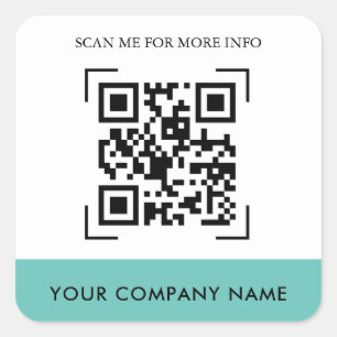 Autocolantes de código QR personalizados