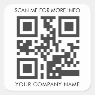 Autocolantes de código QR personalizados