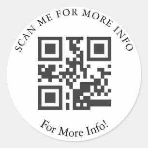 Autocolantes de código QR personalizados