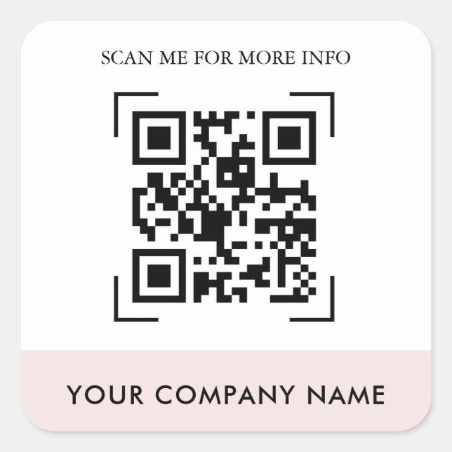 Autocolantes de código QR personalizados (Frente)