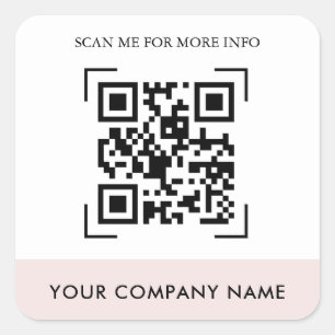 Autocolantes de código QR personalizados