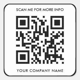 Autocolantes de código QR personalizados