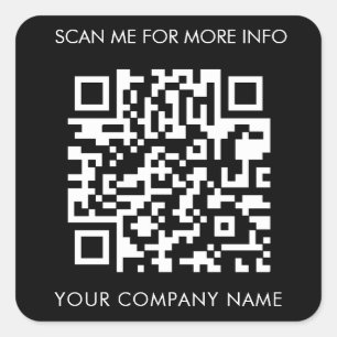 Autocolantes de código QR personalizados