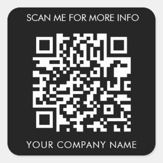 Autocolantes de código QR personalizados