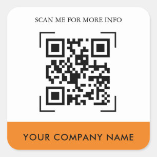 Autocolantes de código QR personalizados
