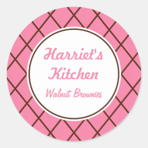 Autocolantes de cozinha rosa personalizados