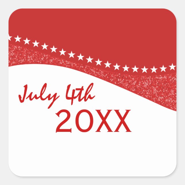 Autocolantes de curvas de estrelas vermelhas (Frente)